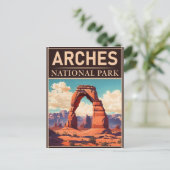 Arches Nationalpark Moab Utah Delicate Arch Postkarte (Stehend Vorderseite)