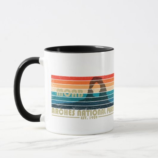 Arches Nationalpark Moab Utah Vintage Kunst Tasse (Links)