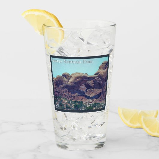 Arches Nationalpark Poster Glas (Vorderseite Ice)