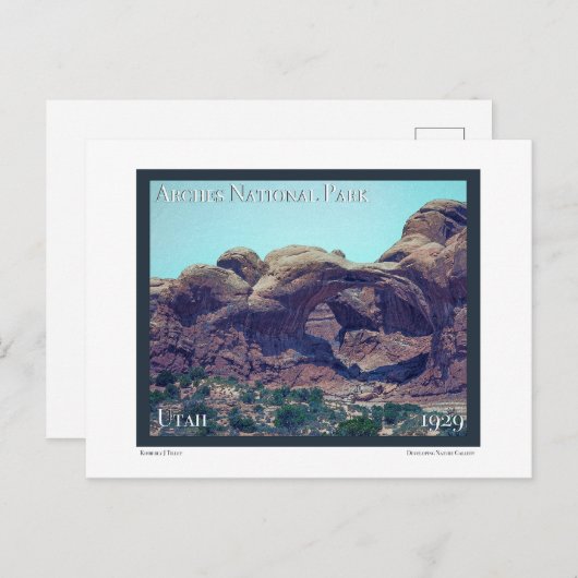 Arches Nationalpark Poster Postkarte (Vorne/Hinten)