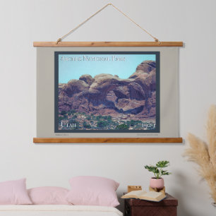Arches Nationalpark Poster Wandteppich Mit Holzrahmen