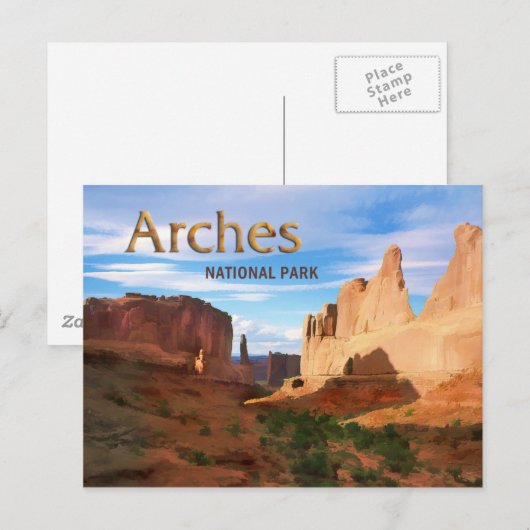 Arches Nationalpark Postkarte (Vorne/Hinten)