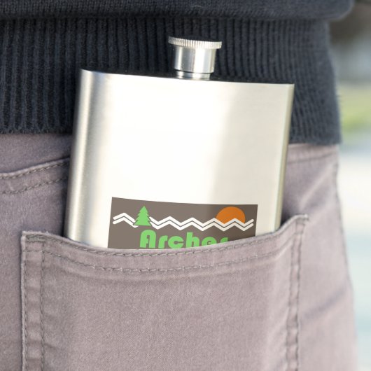 Arches Nationalpark Retro Flachmann (Beispiel)