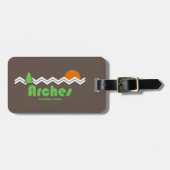 Arches Nationalpark Retro Gepäckanhänger (Vorderseite horizontal)