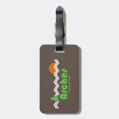 Arches Nationalpark Retro Gepäckanhänger (Rückseite vertikal)