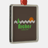 Arches Nationalpark Retro Ornament Aus Metall (Rechts)