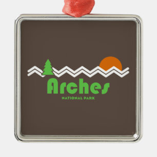 Arches Nationalpark Retro Ornament Aus Metall