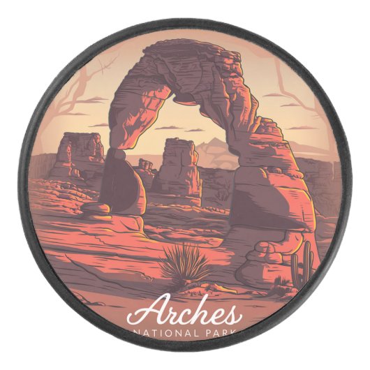 Arches Nationalpark Sandstone Eishockey Puck (Vorderseite)