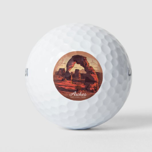 Arches Nationalpark Sandstone Golfball (Vorderseite)