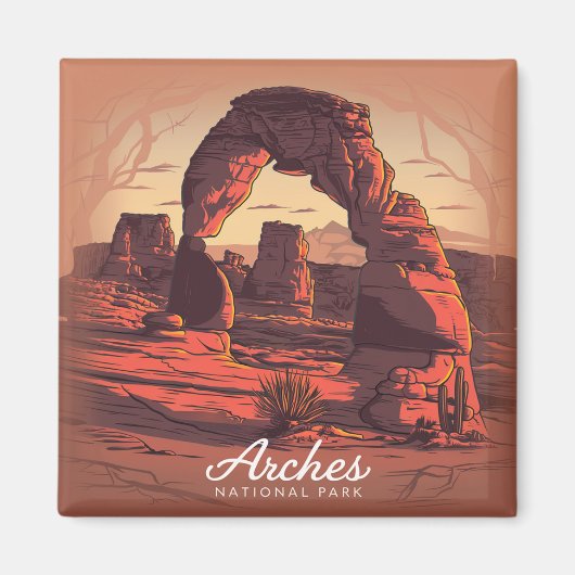 Arches Nationalpark Sandstone Magnet (Vorne)