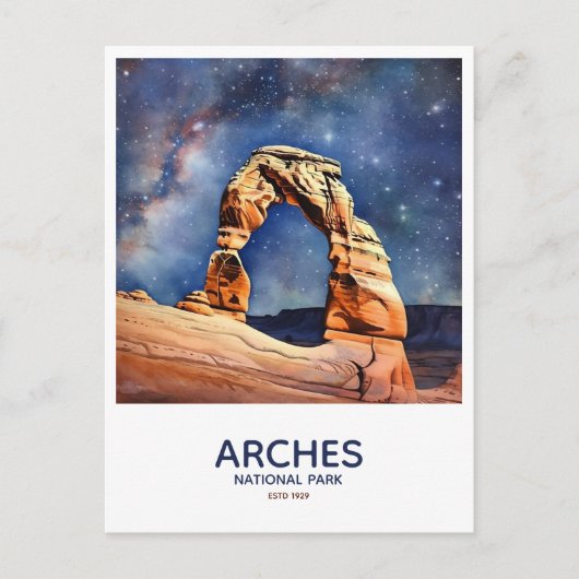 Arches Nationalpark Save the Date Postkarte (Vorderseite)