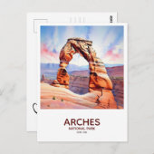 Arches Nationalpark Save the Date Postkarte (Vorne/Hinten)