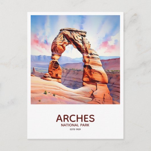 Arches Nationalpark Save the Date Postkarte (Vorderseite)
