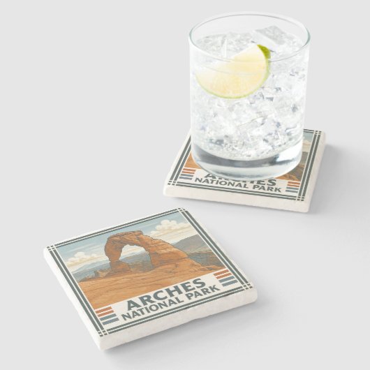 Arches Nationalpark Steinuntersetzer (Seitenansicht)