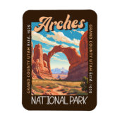 Arches Nationalpark Utah Distressed Magnet (Vertikal)