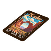 Arches Nationalpark Utah Distressed Magnet (Linke Seite)