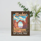 Arches Nationalpark Utah Distressed Postkarte (Stehend Vorderseite)