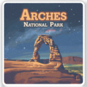 Arches Nationalpark Utah Fantastische Bergwelten Aufkleber (Vorderseite)