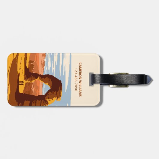 Arches Nationalpark | Utah Gepäckanhänger (Rückseite horizontal)