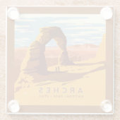 Arches Nationalpark | Utah Glasuntersetzer (Rückseite)