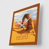 Arches Nationalpark | Utah Quadratische Wanduhr (Winkel)
