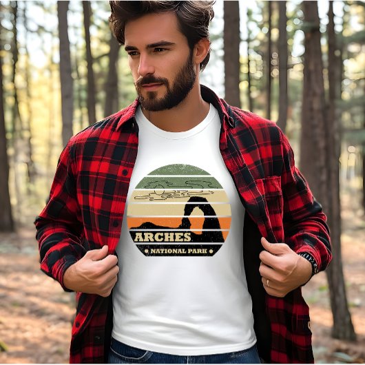 Arches Nationalpark Utah Vintager Parkplatz T-Shirt