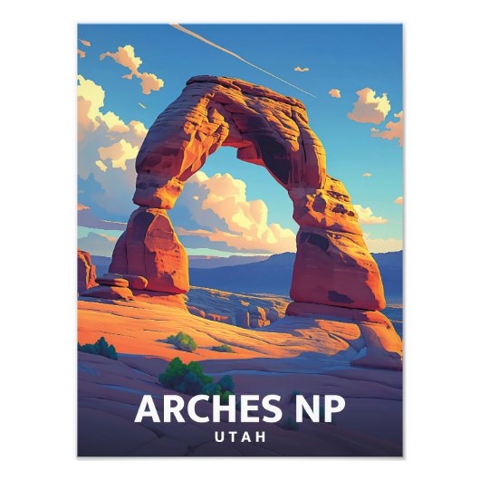 Arches NP Utah - Vintage Poster - Abbildung (Vorne)
