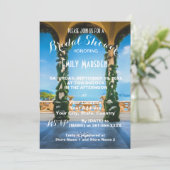 Arches of Italy Elegant Bridal Dusche Einladung (Stehend Vorderseite)