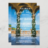 Arches of Italy Elegant Bridal Dusche Einladung (Vorne/Hinten)