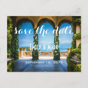 Arches of Italy Elegant Save the Date Ankündigungspostkarte