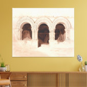 Arches of St. Georges de Boscherville Leinwanddruck (Insitu (Wohnzimmer))