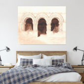 Arches of St. Georges de Boscherville Leinwanddruck (Insitu (Schlafzimmer))