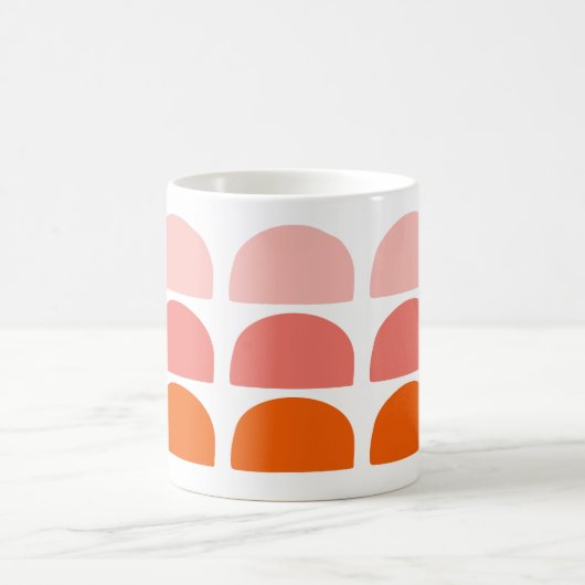 Arches Pink Coral Orange Kaffeetasse (Mittel)