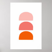 Arches Pink Coral Orange Poster (Vorne)