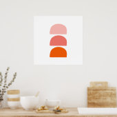Arches Pink Coral Orange Poster (Küche)