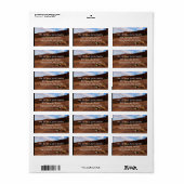 Arches Slickrock und Abend Primrose Landschaft Adressaufkleber (Vorne)