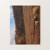 Arches Slickrock und Abend Primrose Landschaft Puzzle (Vertikal)