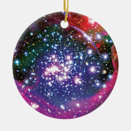 Arches Star Cluster Colorful Artist Impression Keramik Ornament (Vorne)
