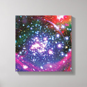 Arches Star Cluster Colorful Artist Impression Leinwanddruck