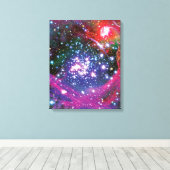 Arches Star Cluster Colorful Artist Impression Leinwanddruck (Insitu (Holzboden))