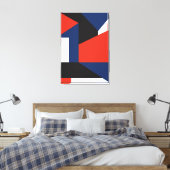 Archetypische Geometrische Abstrakte Kunst Leinwanddruck (Insitu (Schlafzimmer))
