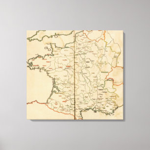 Archevechez, Evechez, Frankreich Leinwanddruck