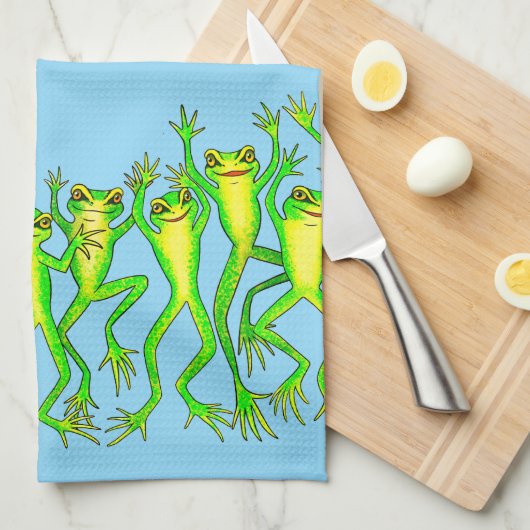 Archey's Frogs Geschirrtuch (Viertel Falte)