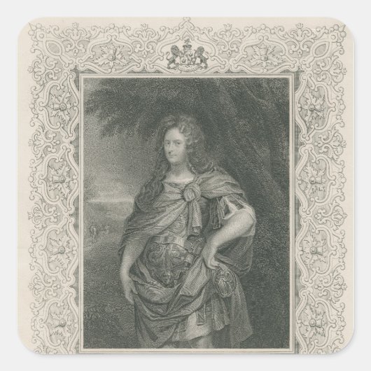 Archibald Campbell Quadratischer Aufkleber (Vorderseite)