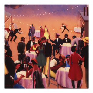 Archibald Motley Art Deco Glanz Poster