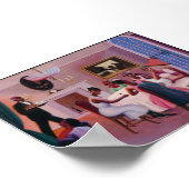 Archibald Motley - Cocktails 1926 Art Deco Malerei Poster (Ecke)