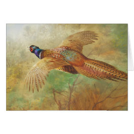 Archibald Thorburn Flying pheasant Bird Kunstkarte