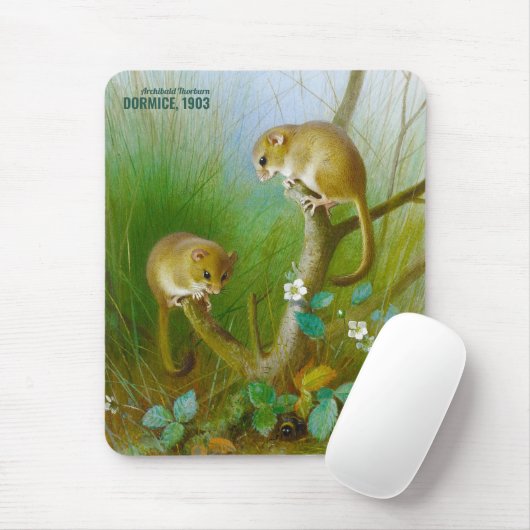 Archibald Thorburn Niedlich Mäuse (Dormice 1903) C Mousepad (Mit Mouse)