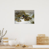 Archibald Thorburn Winter Landschaft mit Mallard Poster (Küche)