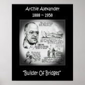Archie Alexander ~ Mathematiker/Ingenieur~Builder Poster (Vorne)